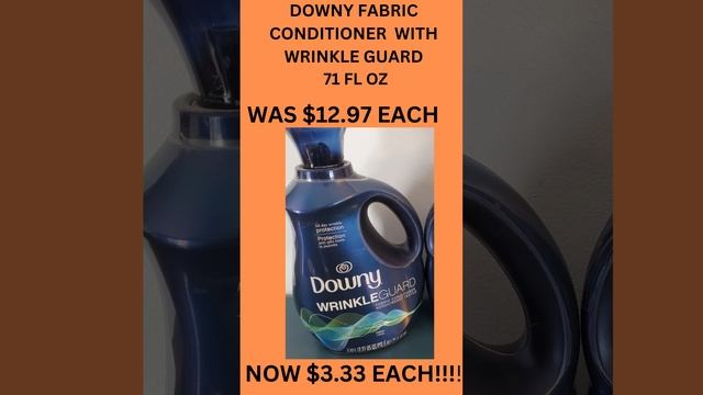 HOME DEPOT CLEARANCE FIND! DOWNY W/WRINKLE GUARD $3.33!