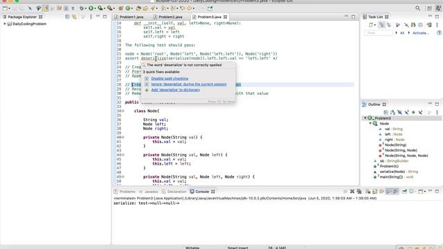 Google Coding Interview Question: Serialize & Deserialize A Binary Tree (Java Solution)