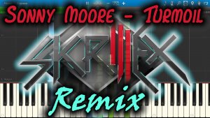 Sonny Moore - Turmoil (Skrillex Remix) [Piano Tutorial] Synthesia
