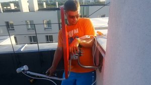 Монтаж спутниковой антенны мтс