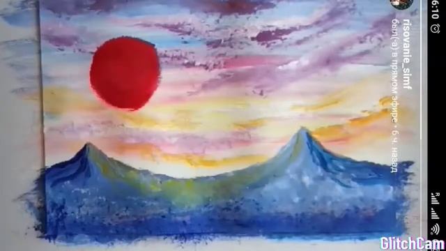 Рисуем гуашью закат. Правополушарное рисование смотреть онлайн