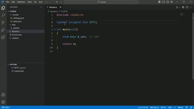 #52. Перечисления (enum). Директива typedef | Язык C для начинающих смотреть онлайн