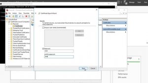 How to export certificate to pfx