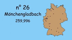 Top 50 Biggest German Cities Mapped ??