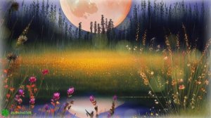 Шум ветра и сверчки