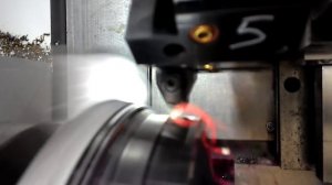 Станок Протон Т500 обработка сплава ЭП202 (ХН67МВТЮ) резцом с керамической пластиной