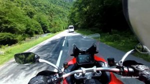 Тест драйв Ducati Multistrada V4S дорога на озеро Рица