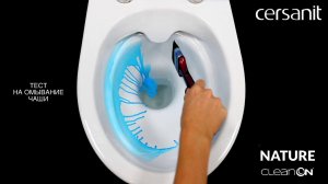 Унитаз-компакт NATURE CLEAN ON - 100% смыв, омывание и тест на выплеск