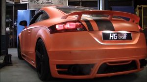 Audi TT 8 J 2,0 TFSI 410 PS Exhaust Sound Umbau mit Bull-X Klappenanlage Auspuffsound