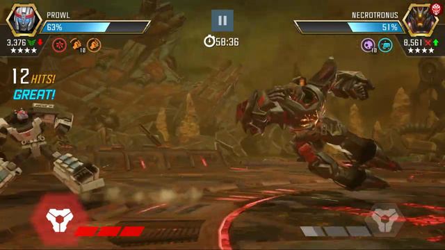 Prowl vs AM Necrotronus. Transformers Forged to fight смотреть онлайн
