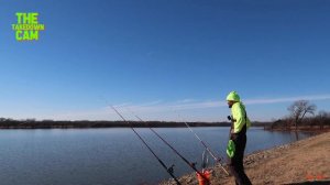 Winter Bank Fishing - Fishing Structure For Catfish!