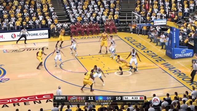 NBA LIVE 15 NBA Finals 2015 - Cleveland Cavaliers Vs Golden State Warriors - 1st Qrt - HD