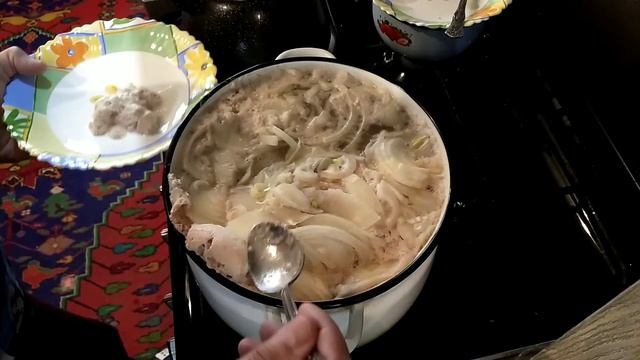 Нохат шурак. Узбекское блюдо которое любят все, говяжье мясо, говяжий хвост и горох нут.