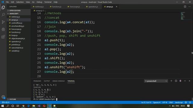 JavaScript Tutorial for Beginners | Part 14 - Arrays - Part 1 | Learn JavaScript | ES6