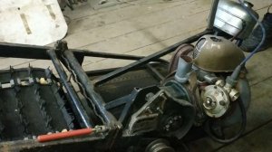 Снегоход из бензопилы "Дружба". Обзор.