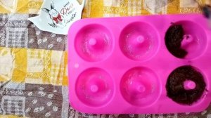 Шоколадные пончики без фритюра.  Пончики в духовке.  Пончики без масла. Шоколадная выпечка