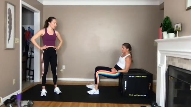 35-Minute Full Body AMRAP (Strength + Cardio Workout with Dumbbells + Optional Bench/Box/Chair) смотреть онлайн