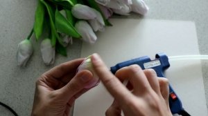 Тюльпаны из фоамирана