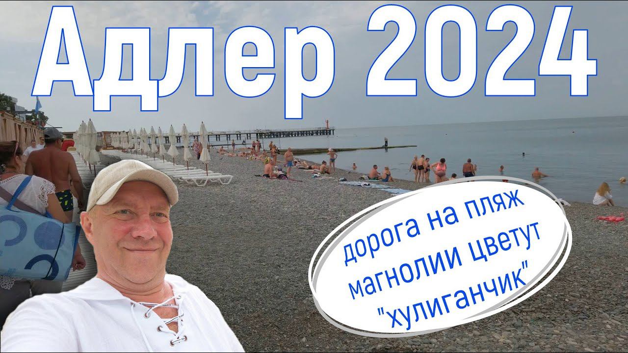 Адлер 2024, июнь. На море на самолете. "День блогера", дорога на пляж. 4 серия. 4к.