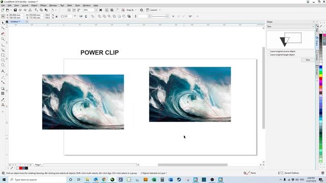 CorelDRAW 2019 - PowerClip!