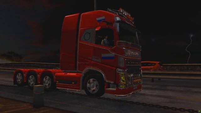 Euro Truck Simulator 2 "VOLVO RED ALLERT" смотреть онлайн