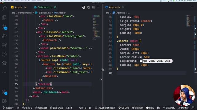 React Sidebar Navigation using Framer Motion | Beginners React Tutorial смотреть онлайн