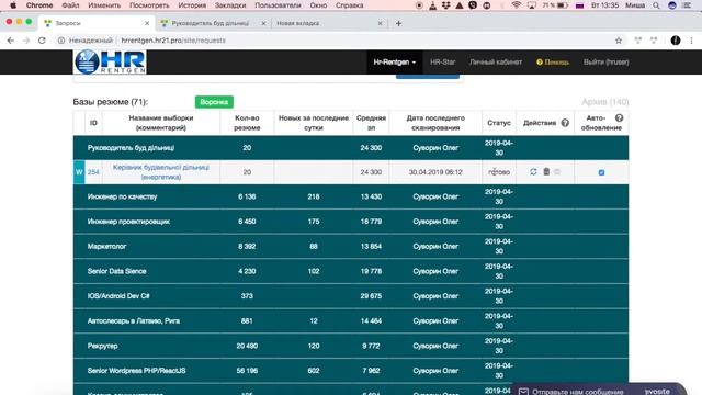 Новая база резюме смотреть онлайн