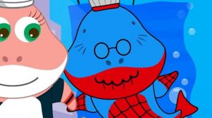 Baby Shark Nursery Rhymes | Baby Shark Cartoon Finger Family | Sing & Dance Animal Video