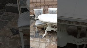 Стол "Лапка Бантик" и стулья "Ита Бирюза"