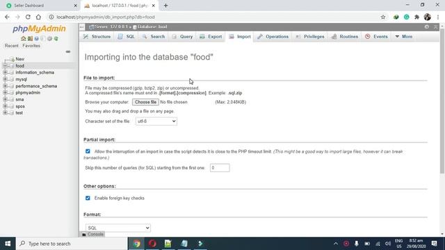 How to create Database in MY SQL and Import SQL File