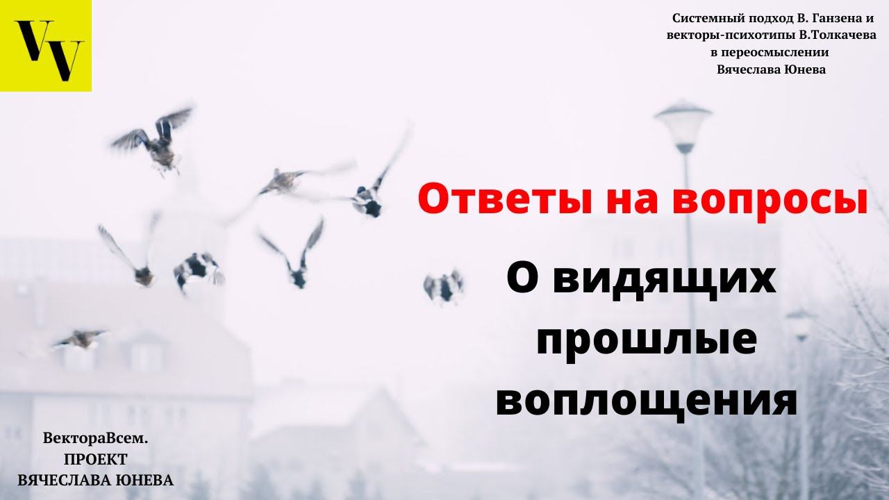 О видящих прошлые воплощения. ВектораВсем. Проект Вячеслава Юнева