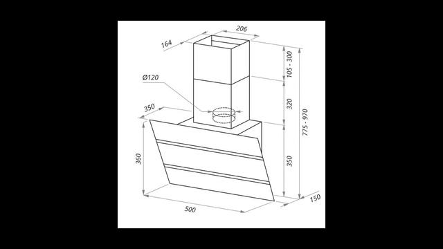 Вытяжка 50 см Maunfeld — Вытяжки кухонные смотреть онлайн