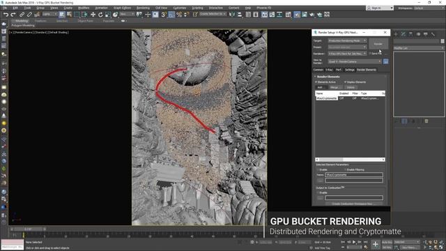 GPU Bucket rendering – V-Ray Next for 3ds Max, update 1 смотреть онлайн