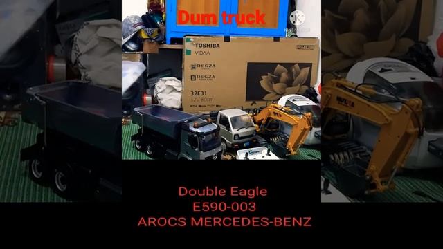 unboxing Dum truck rc Arocs Mercedes benz