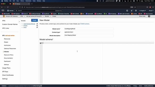 AWS api gateway Models and validation at api gateway level ( Part 4 )