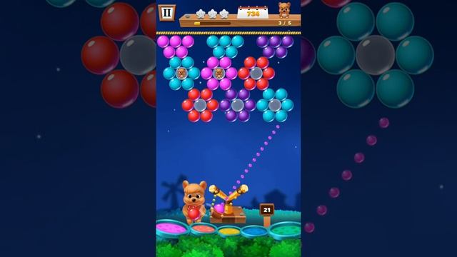 Bubble Shooter Level 6 | Fun Game | Classic Bubble Shooting | Bubble Farm Bear