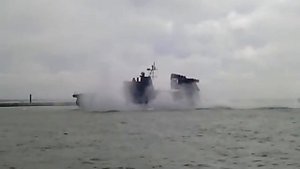 Корабль на воздушной подушке. Балтийск.