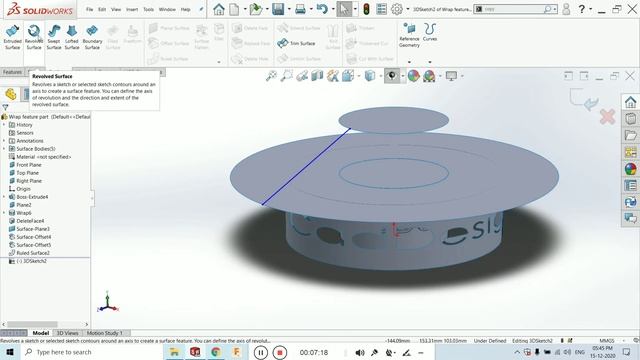Solidworks advanced Surface Tutorials in Hindi and English #solidworks #tutorial #for #beginners