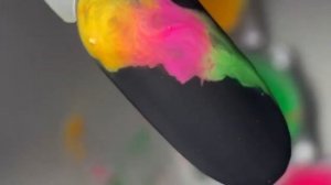 МК Как нанести неоновые пигменты на текстуры! Топовый дизайн! Интересный ГЕЛЬ ЛАК!