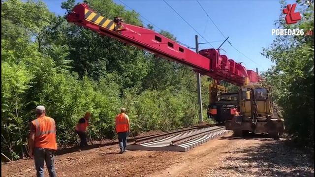 В Железноводске ремонтируют столетнюю железную дорогу смотреть онлайн