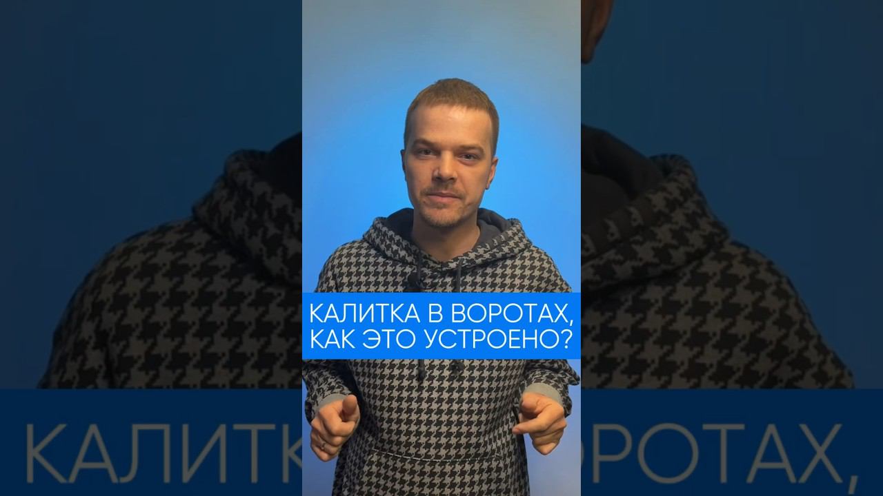 Калитка без порога в подъемных воротах, как это устроено? #вратарь #hormann #shorts #kingsgates #псв смотреть онлайн