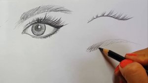 7 Как рисовать глаза, брови, ресницы, нос, губы и уши