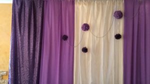 Украшение зала в фиолетовом цвете  Свадебный декор  Оформление зала Константин