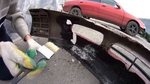 Mazda 626 GE - собираем лего из бампера