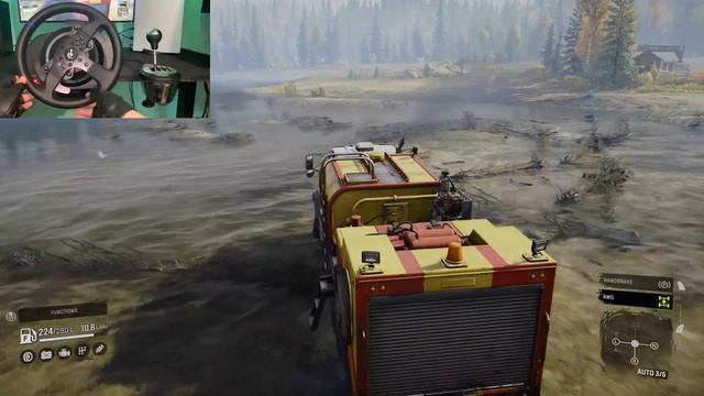Restoring Abandoned Trucks: GMC 9500 Repair in SnowRunner! | ThrustMaster T300RS GT