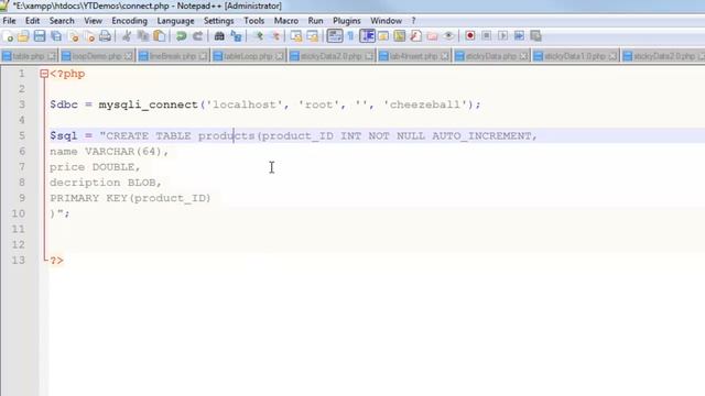 Create Table With PHP in MySQL смотреть онлайн