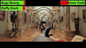 Looney Tunes: Back in Action (2003) Museum Chase with healthbars