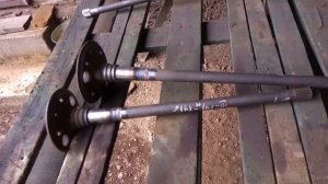 Мини погрузчик переломка. Полуоси, поэкспериментировали со сваркой.