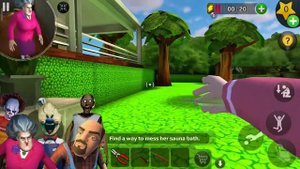 SCARY TEACHER 3D - STINKY SAUNA Level 13 Gameplay - HorrorGame