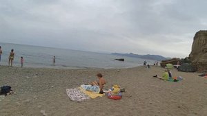 Крым. Пасмурная Солнечная долина. Богатовка. пляж Меганом, краткий обзор. Август 2019.